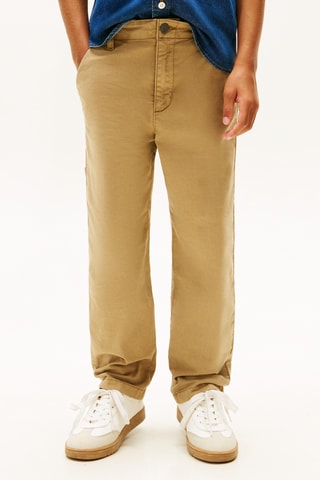Pantalon relaxed en coton biologique - Beige