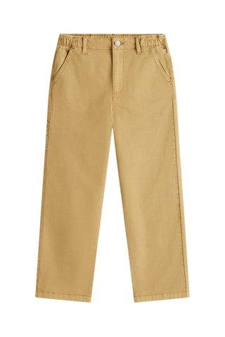 Pantalon relaxed en coton biologique - Beige