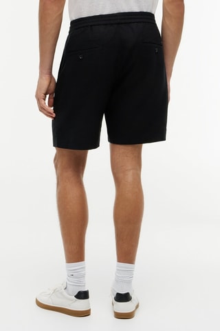 Short en lin - Noir