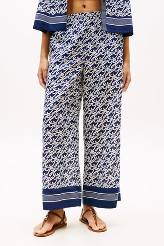 Pantalon wide legs - Bleu marine