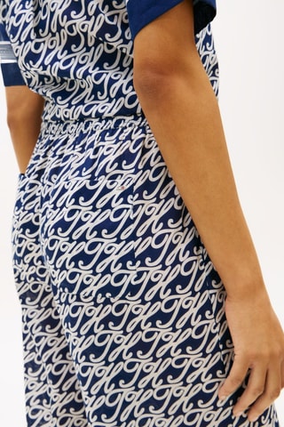 Pantalon wide legs - Bleu marine