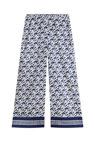 Pantalon wide legs - Bleu marine