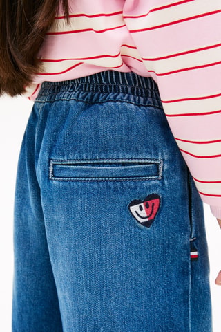 Jean wide legs - Bleu cobalt