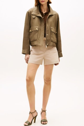 Veste en lin - Vert olive