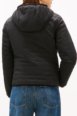 Veste réversible à capuche - Noir et beige