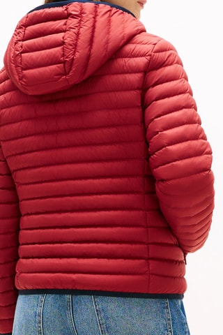 Veste réversible à capuche - Bleu marine et bordeaux