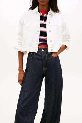 Veste oversize en jean - Blanc