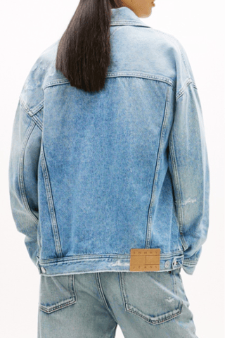 Veste oversize en jean - Bleu
