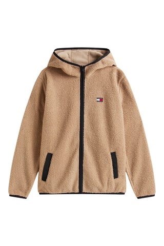 Veste de survêtement regular à capuche - Taupe