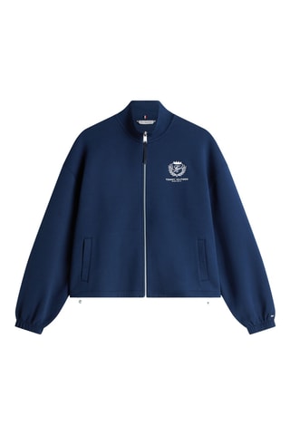 Veste relaxed en coton biologique - Bleu marine