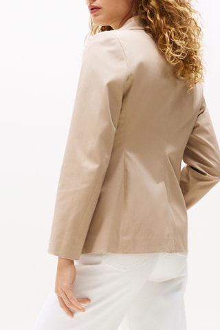 Veste slim en coton biologique - Beige