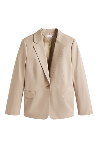 Veste slim en coton biologique - Beige