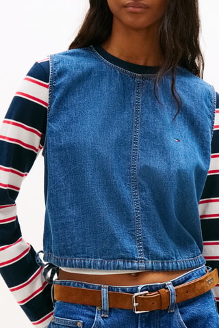 Top en jean - Bleu