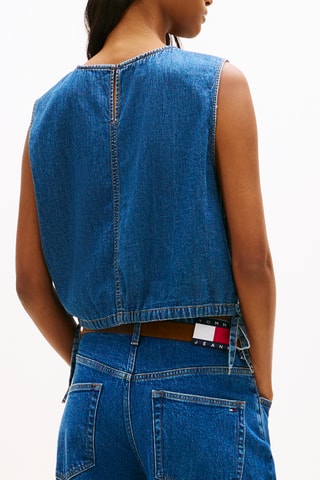 Top en jean - Bleu