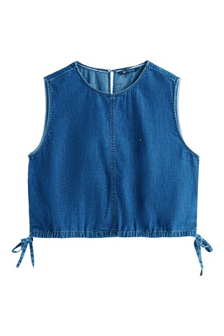 Top en jean - Bleu