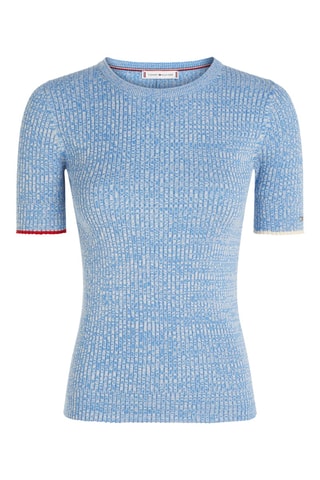Top en coton biologique - Ciel chiné