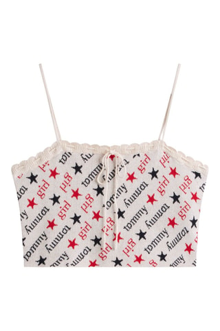 Crop top en coton biologique - Ecru