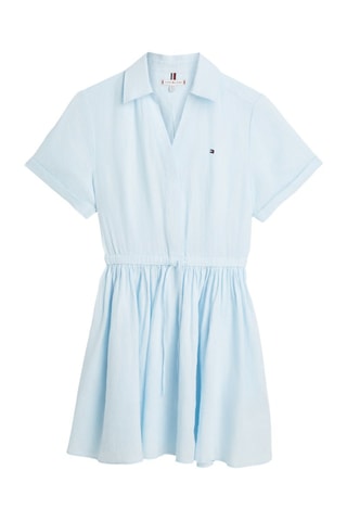 Robe patineuse relaxed en lin - Ciel