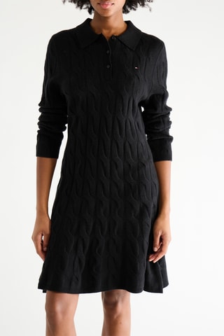 Robe pull en laine - Noir