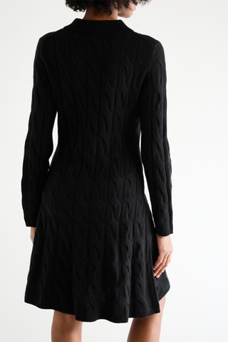 Robe pull en laine - Noir