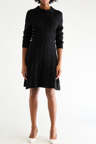 Robe pull en laine - Noir