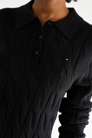 Robe pull en laine - Noir