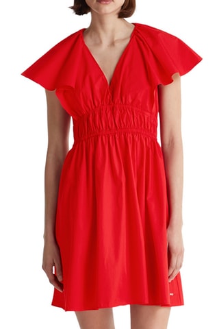 Robe patineuse en coton biologique - Rouge