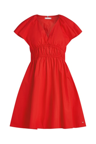 Robe patineuse en coton biologique - Rouge