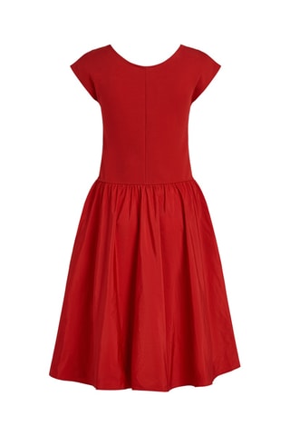 Robe patineuse trompe-l’œil - Rouge