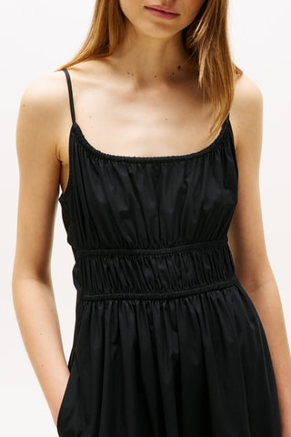 Robe longue en coton biologique - Noir
