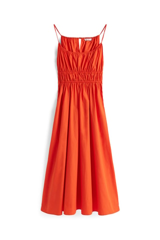 Robe longue en coton biologique - Orange