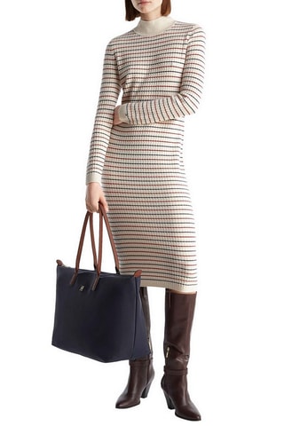 Robe pull en laine et cachemire - Ecru