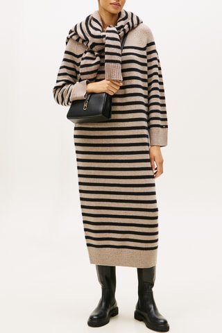 Robe pull en laine et cachemire - Beige