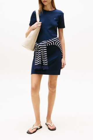 Robe t-shirt slim - Bleu marine