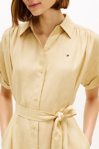 Robe chemise en lin - Beige