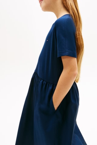 Robe relaxed en coton biologique - Bleu marine