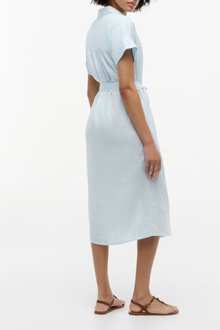 Robe chemise en lin - Ciel