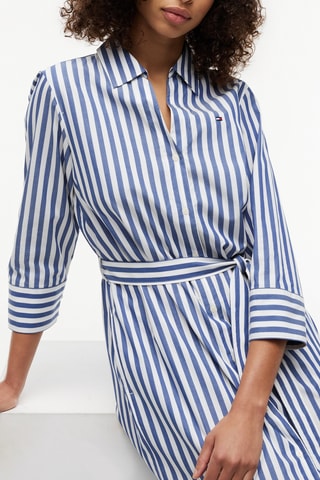 Robe droite en coton biologique - Blanc