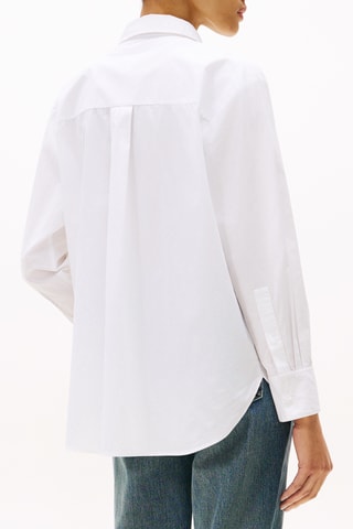 Chemisier oversize en coton biologique - Blanc