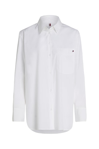 Chemisier oversize en coton biologique - Blanc