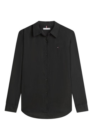 Chemisier relaxed en lin - Noir