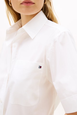 Chemisier en coton biologique - Blanc