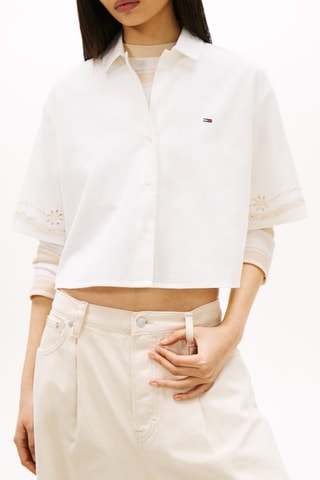 Chemisier relaxed court - Blanc