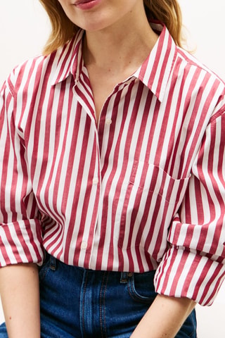 Chemisier oversize en coton biologique - Ecru