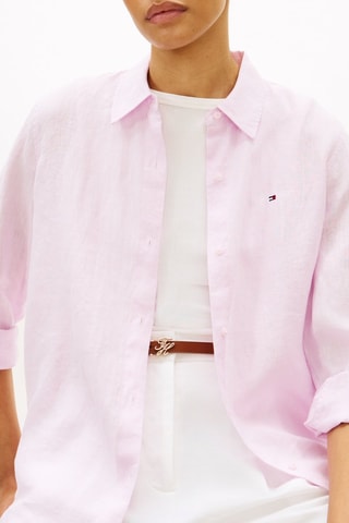 Chemisier relaxed en lin - Mauve