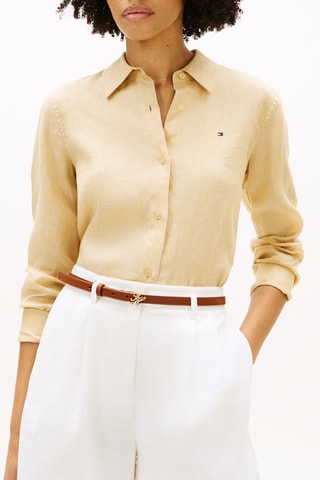 Chemisier relaxed en lin - Beige