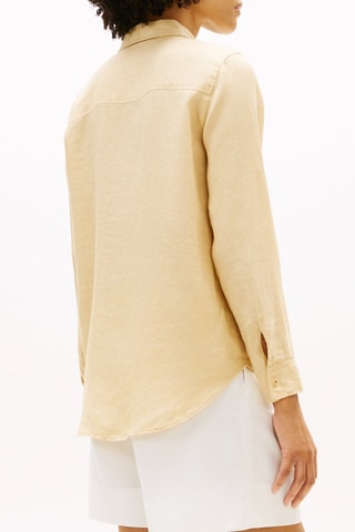 Chemisier relaxed en lin - Beige