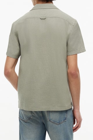 Chemise regular en lin - Vert d’eau