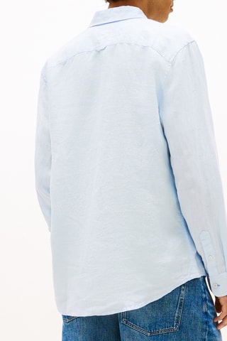 Chemise regular en lin - Ciel