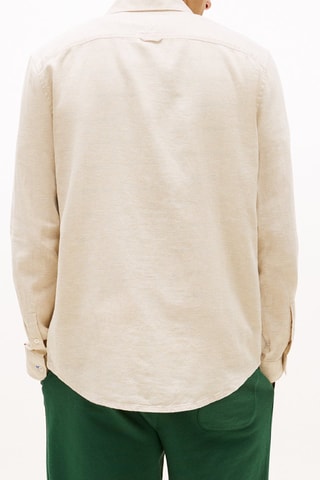 Chemise regular en lin - Beige